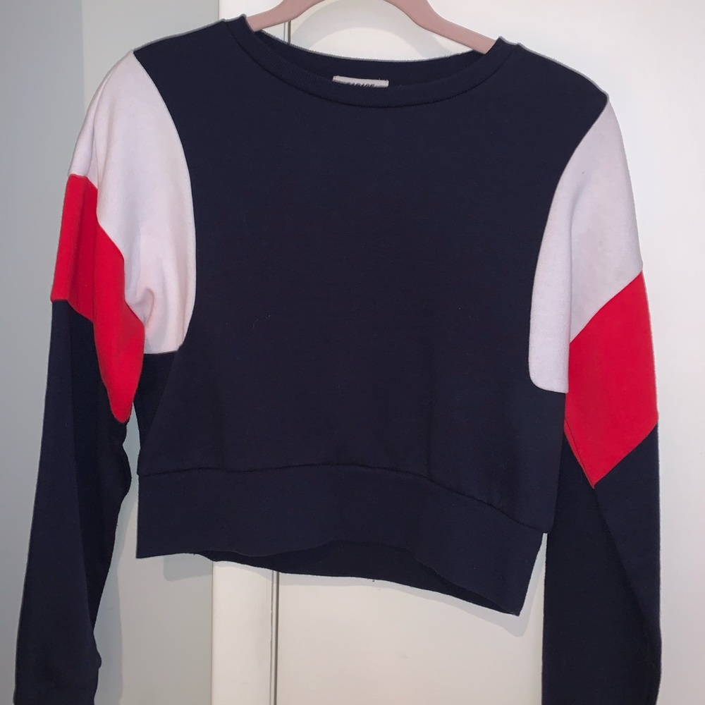 Garage Red White and Blue Sweater